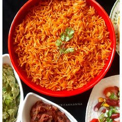 A picture of Mexican Tomato Rice / Arroz Rojo.