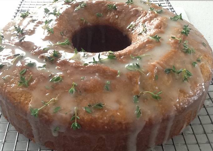 Recipe of Favorite Lemon and thyme bundt cake