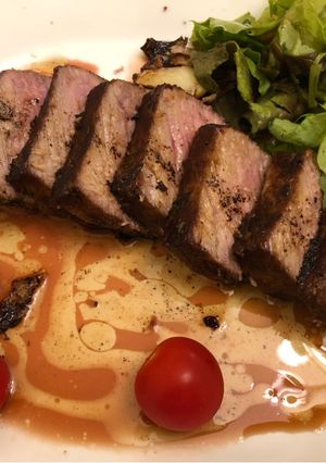 A picture of Rib eye steak 🥩.