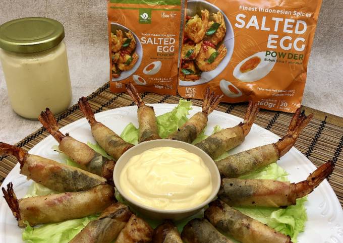 Lumpia Udang dan Salted Egg Mayonnaise