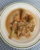 Pollo en salsa inglesa