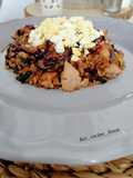 Salteado de arroz con pollo y verduras