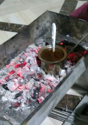 صورة لوصفة قهوة ع الفحم