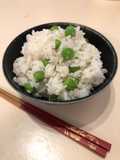 Arroz cocido con guisantes verdes arvejas Japonés MAME - GOJAN🇺🇾🇯🇵豆御飯