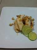 Lomito de pollo en salsa menier con ajo🐆🍜🍰😝