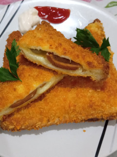 Foto resep Roti Goreng Sosis