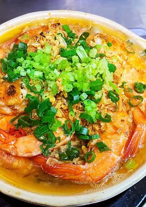 蒜香鮮蝦粉絲煲 的食譜成品照片