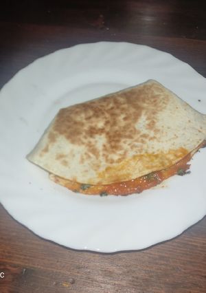 Una foto de Tortita sabor pizza