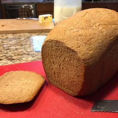 Fat Free 100% Whole Wheat Bread (Bread Machine) A picture of Fat Free 100% Whole Wheat Bread (Bread Machine).