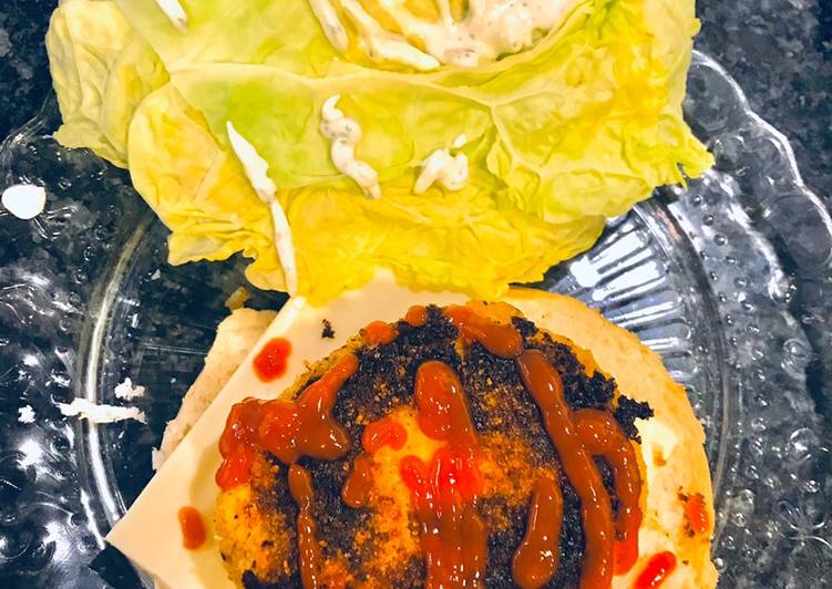 Recette: Burger de saumon et choux fleurs