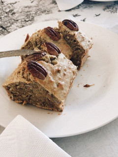 Una foto de Budín integral de banana y nuez