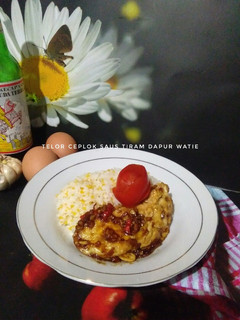 Foto resep Telur ceplok saus tiram