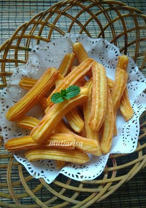 Foto resep Churros santan (satu telur, no mixer)