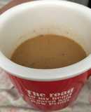 Crema de almendras y coco con café y especias