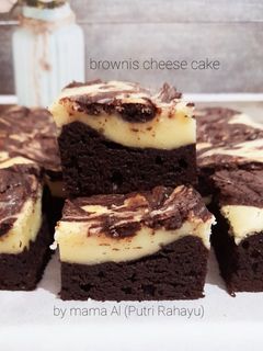 Foto resep Brownis cheese cake
