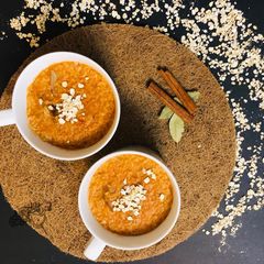 A picture of Red Oats Lamb soup.