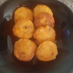 A picture of Mashed Potato and Butternut Cakes.