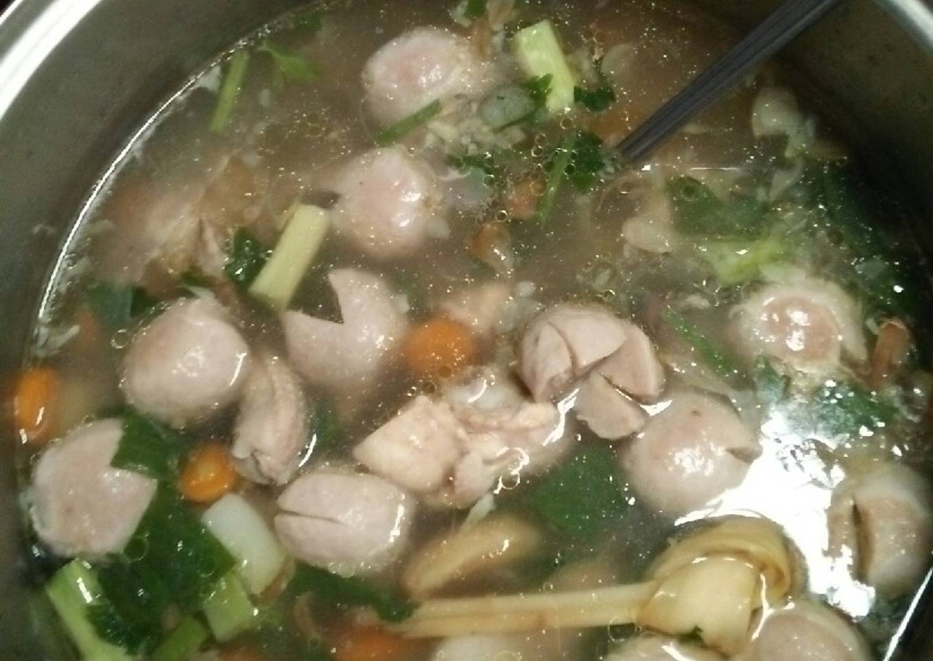Sup Ayam Bakso Gampang