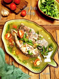 Foto resep Sop kepala ikan kakap