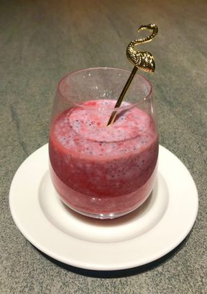 Una foto de Chía pudding frutos rojos