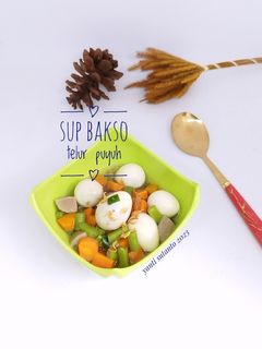 Foto resep Sup Bakso Telur Puyuh