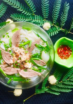 Hình của món Hủ tiếu tim heo.