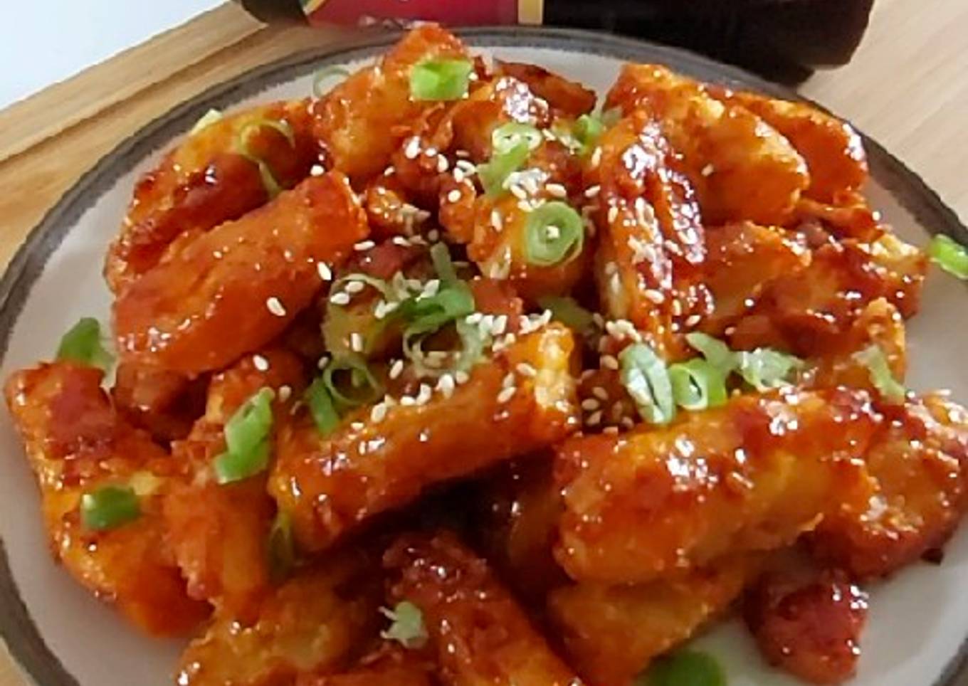 Korean Crispy Tofu (Tahu Crispy Saus Korea)