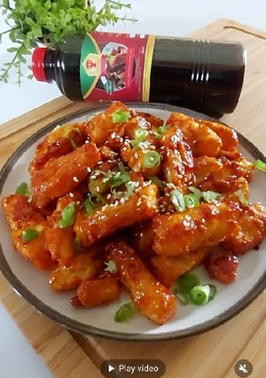 Foto resep Korean Crispy Tofu (Tahu Crispy Saus Korea)
