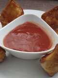 Wantán con salsa de tamarindo