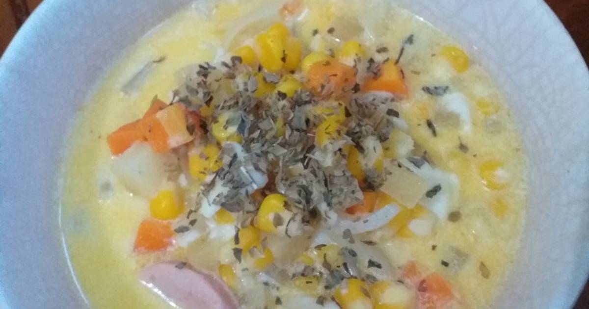 Resep Soup Krim Jagung Ala Kfc Oleh Azmy Fatimatuz Azahra Cookpad