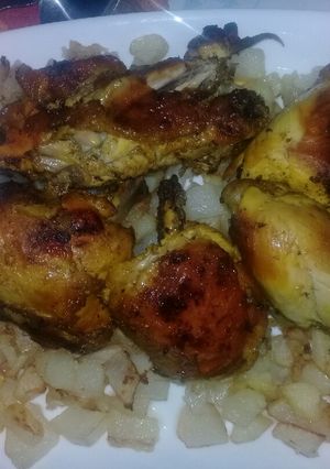 صورة لوصفة الدجاج محمر
