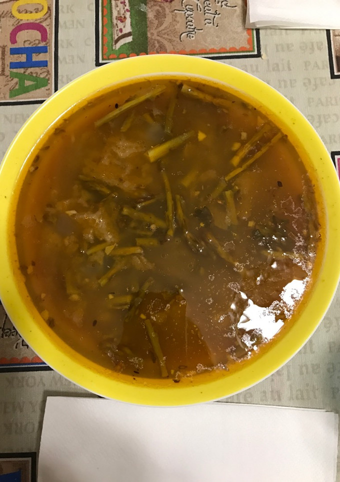 Una foto de Sopa de espárragos