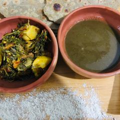 A picture of Jhat pat Methi soya aur Aloo ki sabzi.