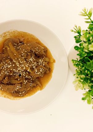 Hình của món Thịt bò xào Bulgogi Hàn Quốc.