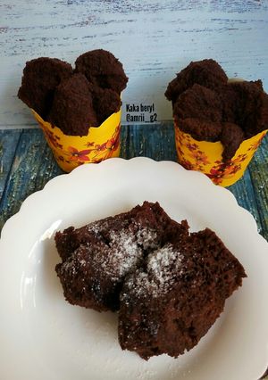 Foto resep Brownies kukus eggles tepung beras #Pr_ Brownies dcc