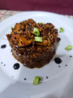 Una foto de Arroz, pollo y rovellones