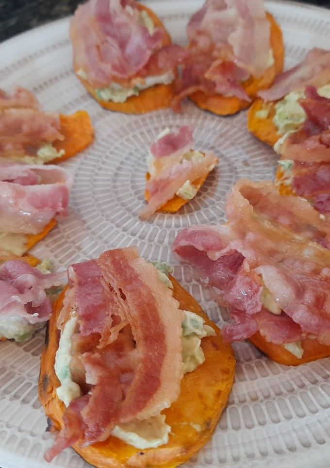Una foto de Tapas de boniato con bacon 🥓