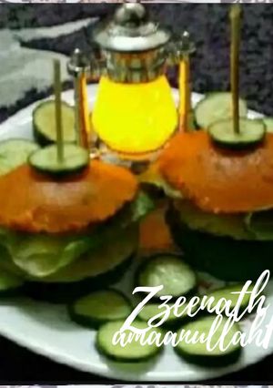 A picture of Tricolour Idli Burgers.