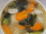 Gambar miso soup jepang wakame