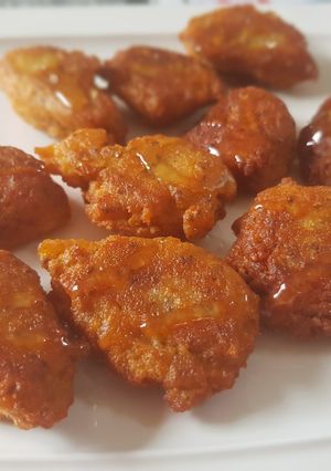 Una foto de Bollitos de lenteja coral, patata al curry sin gluten Thermomix