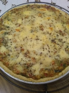 Una foto de Tarta de zapallitos con masa sin Tacc 🧀