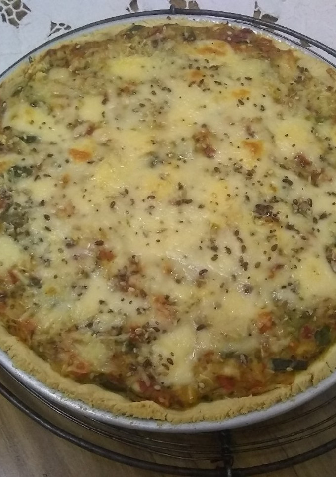 Una foto de Tarta de zapallitos con masa sin Tacc 🧀