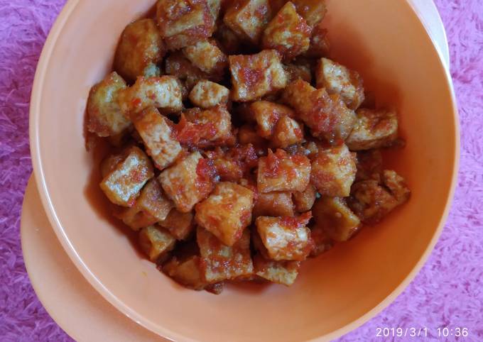 Orek Tahu Pedas