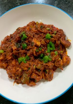 A picture of Prawn masala.