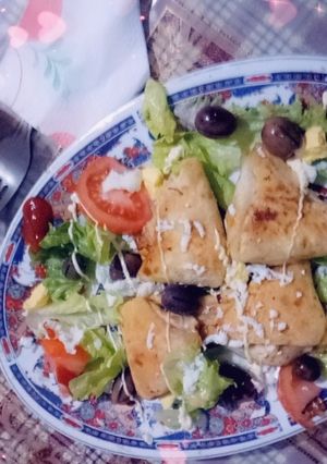 صورة لوصفة مثلثات شاورما الدجاج