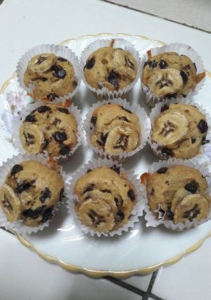 Foto resep Muffin banana tabur choco chip