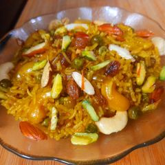 A picture of Mishti Pulao.