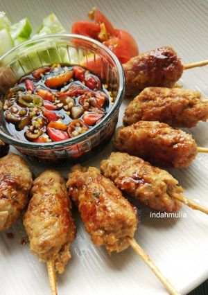 Foto resep Sate daging giling