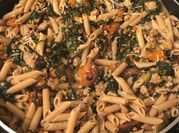 A picture of ground turkey skillet