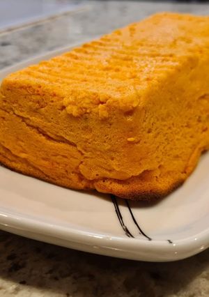 Una foto de Pudin de atún, pimientos y palitos de cangrejo